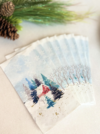 Servetele de masa, 3 straturi, Tissue - Winter Harmony, 33 x 33 cm, pliate 1/8, 16 buc [1]