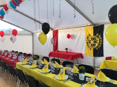 DECOR GALBEN - Rola fata de masa Linclass, Yellow - galbena / 118 cm x 25 m / 1 buc