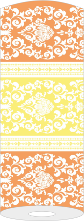 Traversa masa Linclass - Pascal (portocaliu-crem) / 40 cm x 24 m / 1 rola [3]