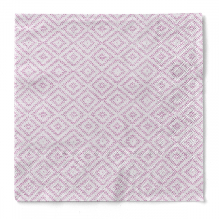 TOTUL SUB 30 Lei - LICHIDARI STOC - Servetele de masa 3 straturi Tissue - Lagos Base (imprimeu roz), 40 x 40 cm, 100 buc