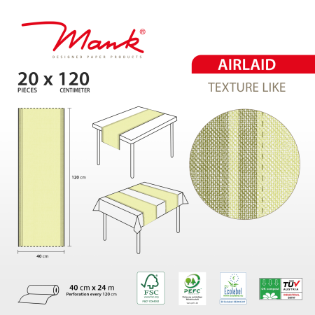 Traversa masa Linclass - Brooklyn (verde oliv) / 40 cm x 24 m / 1 rola [1]