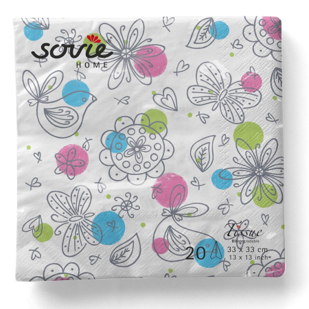 Servetele de masa 3 straturi, Tissue - Petra / 33 x 33 cm / 20 buc [4]