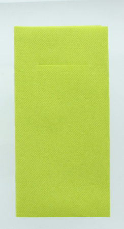 Servetele cu BUZUNAR pentru tacamuri - Linclass Verde Kiwi / 40 x 40 cm / 75 buc [1]