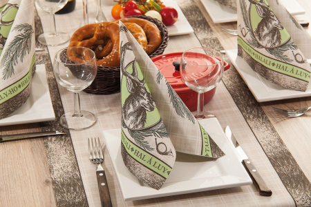 Servetele de masa festive Linclass - Halali (model rustic) / 40 x 40 cm / 50 buc [4]