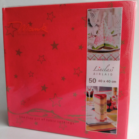 Produse - servetele festive rosii pentru Craciun si Anul Nou