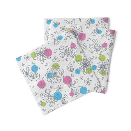 Servetele de masa 3 straturi, Tissue - Petra / 33 x 33 cm / 20 buc [1]