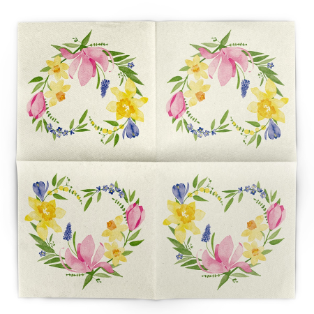 Set accesorii decorative masa festiva - servetele festive si traversa de masa Linclass Laura Pink [2]