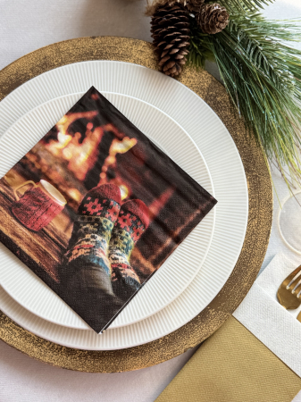 Servetele de masa, 3 straturi, Tissue - Nestor, 33 x 33 cm, 20 buc [2]