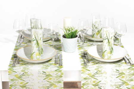 SETURI de masa - Set accesorii decorative masa festiva - servetele festive si traversa de masa Linclass Amelie