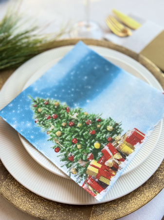 Servetele de masa festive pentru Craciun, Softpoint - Christmas Tree Joy / 38 x 38 cm / 20 buc [3]