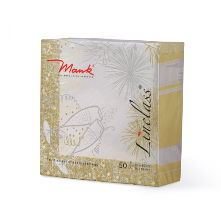 Servetele de masa festive Linclass pentru Revelion / Anul Nou -  12 O´Clock, 40 x 40 cm / 50 buc [5]