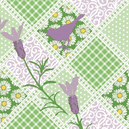 DECOR 1 & 8 MARTIE - Servetele de masa festive Linclass - Garden / 40 x 40 cm / 50 buc