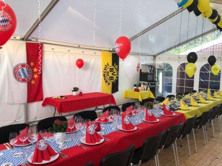DECOR IARNA - Rola fata de masa Linclass, Red - rosie / 118 cm x 25 m / 1 buc