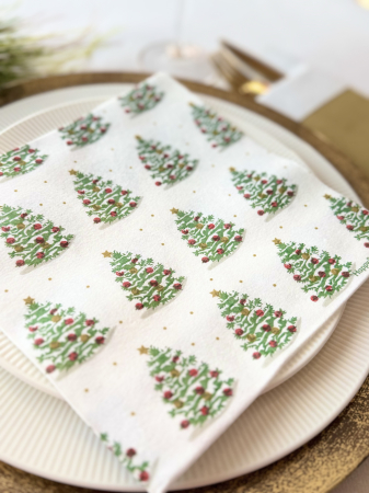 Servetele de masa festive Christmas Trees Textile Touch / 40 x40 cm / 12 buc [2]