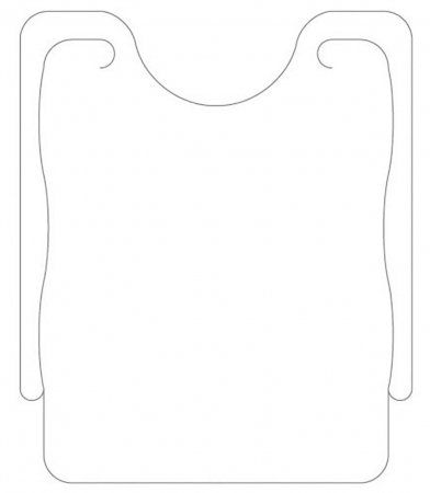 CAPACE, COASTERE & BAVETE - Bavete de unica folosinta pentru adulti, albe, din material netesut, 41.5 x 50 cm, 200 buc