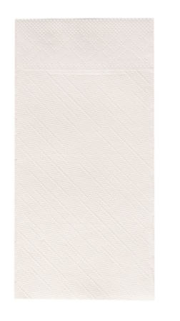 BAX Servetele cu BUZUNAR pentru tacamuri Tissue Deluxe Light - Albe / 40 x 40 cm / 750 buc [1]
