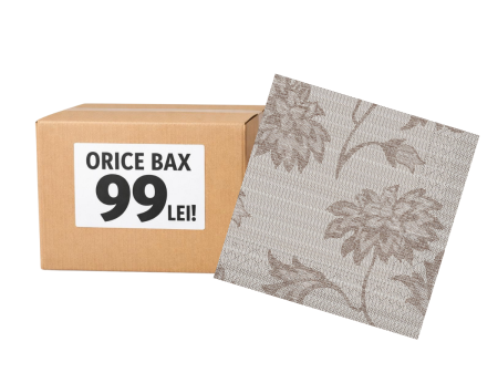 Orice bax - 99 lei  / Servetele festive - Bax Servetele de masa 3 straturi, Tissue - Lisboa (maroniu) / 40 x 40 cm / 1700 buc