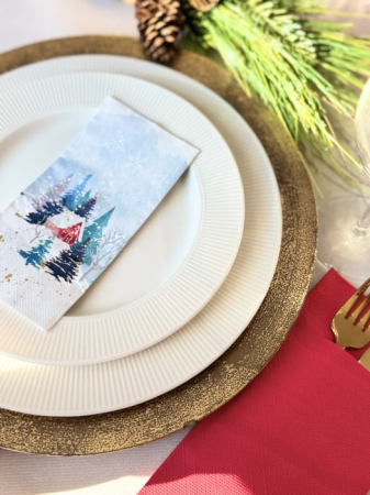 Bax  Servetele de masa, 3 straturi, Tissue - Winter Harmony, 33 x 33 cm, pliate 1/8, 800 buc [1]