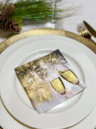 BAX Servetele de masa festive, Softpoint - Cheers / 24 x 24 cm / 3000 buc [4]