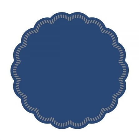 CAPACE, COASTERE & BAVETE - Coastere/suporturi din hartie Tissue pentru pahare sau cesti / albastru regal / diametru 9 cm / 250 buc