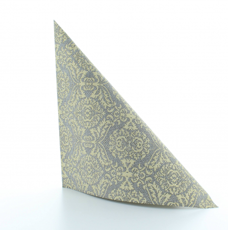Servetele de masa festive Linclass - Kiyan (negru-auriu) / 40 x 40 cm / 50 buc [1]