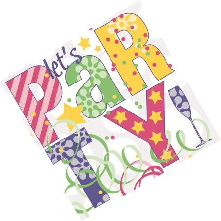 Servetele de masa festive Linclass - Let's Party / 40 x 40 cm / 50 buc [1]