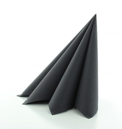 Servetele de masa festive Linclass - Negru / 40 x 40 cm / 50 buc [1]