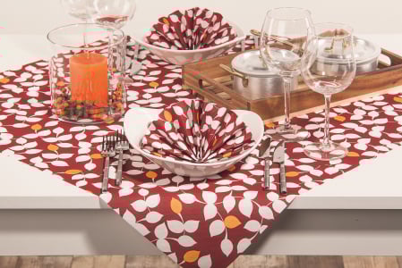 LICHIDARI STOC - Servetele de masa festive Linclass - Silas (bordeaux) / 40 x 40 cm / 50 buc