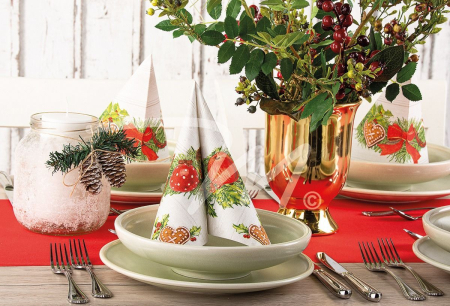 Fata de masa de Craciun Linclass - Advent / 80 × 80 cm / 20 buc [1]