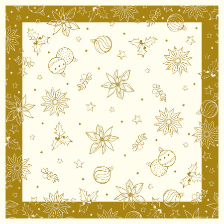 Fete de masa pentru Craciun - La comanda - 
Fata de masa de Craciun Linclass - Milan champagner / champagne / 80 × 80 cm / 20 buc