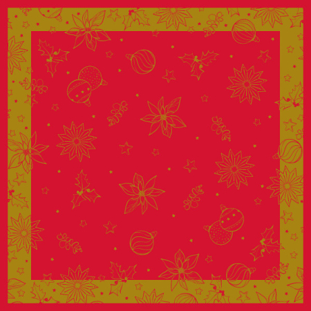 Fete de masa pentru Craciun - La comanda - 
Fata de masa de Craciun Linclass - Milan rot / red / 80 × 80 cm / 20 buc