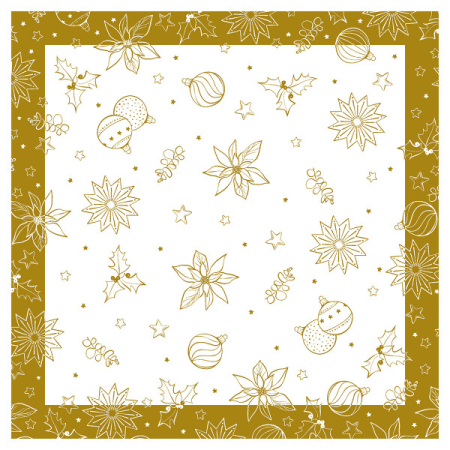 Fete de masa pentru Craciun - La comanda - 
Fata de masa de Craciun Linclass - Milan weiß / white / 80 × 80 cm / 20 buc