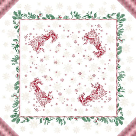 Fete de masa pentru Craciun - La comanda - Fata de masa de Craciun Linclass - Tiemen / 80 × 80 cm / 20 buc