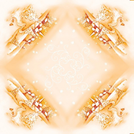Fete de masa pentru Craciun - La comanda - Fata de masa de Craciun Linclass - Silence / 80 × 80 cm / 15 buc