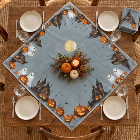Fata de masa Pumpkin Magic 80 x 80 cm, set 10 buc [1]