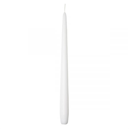 LUMANARI - Lumanare sfesnic conica, alba, Ø 2,2 cm x inaltime 28 cm, durata de ardere 10 ore