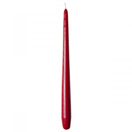 LUMANARI - Lumanare sfesnic conica, rosie, Ø 2,2 cm x inaltime 28 cm, durata de ardere 10 ore
