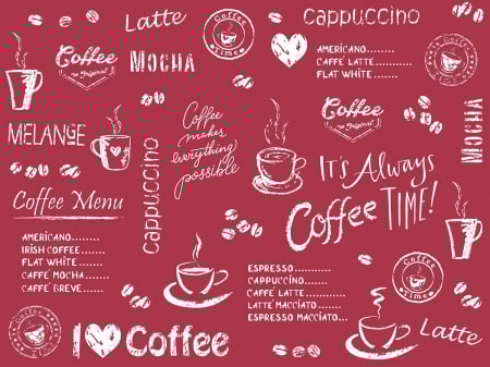 NAPROANE MASA - Naproane masa, Linclass - Coffee Time (bordeaux) / 40 x 30 cm / 100 buc