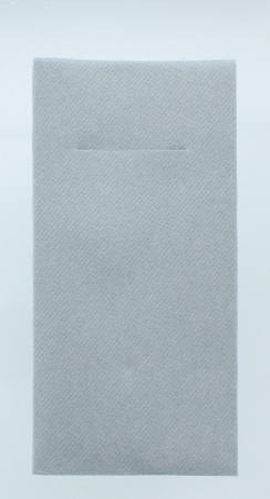 Servetele cu BUZUNAR pentru tacamuri, Linclass Light - Grey (gri) / 40 x 40 cm / 75 buc [1]
