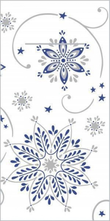 Servetele cu BUZUNAR pentru tacamuri - Linclass Cristal (albastru-argintiu) / 40 x 40 cm / 75 buc