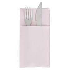 DECOR ROZ - Servetele cu BUZUNAR pentru tacamuri - Softpoint (Roz pal) / 40 x 40 cm / 20 buc