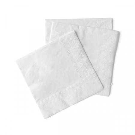 Servetele de masa 3 straturi, Tissue - Albe / 40 x 40 cm / 100 buc [1]