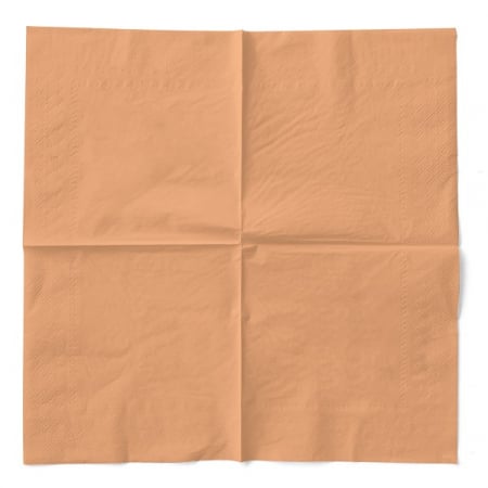 Servetele de masa 3 straturi, Tissue - Aprikot (portocaliu) / 24 x 24 cm / 150 buc [2]
