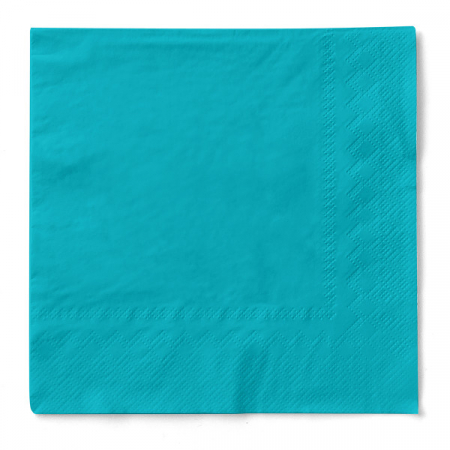 Servetele de masa 3 straturi, Tissue - Aquablue / 33 x 33 cm / 20 buc