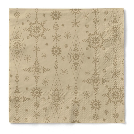 DECOR BEJ & MARO - Servetele de masa, 3 straturi, Tissue - Brigitte / 33 x 33 cm / 100 buc