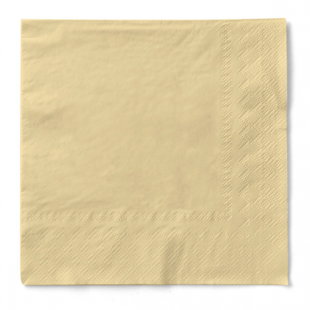 CULOAREA ANULUI 2025 - Servetele de masa 3 straturi Tissue - Crem, 40 x 40 cm, 100 buc