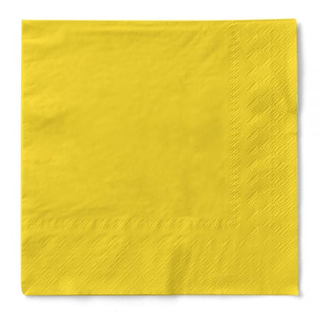 Servetele de masa 3 straturi, Tissue - Galbene / 24 x 24 cm / 150 buc [1]