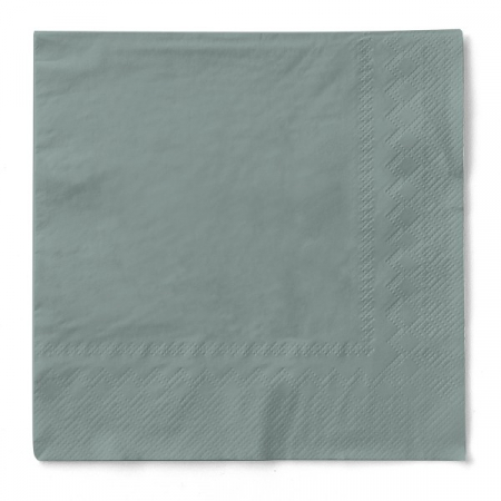 Servetele de masa 3 straturi, Tissue - Gri inchis / 24 x 24 cm / 150 buc [1]
