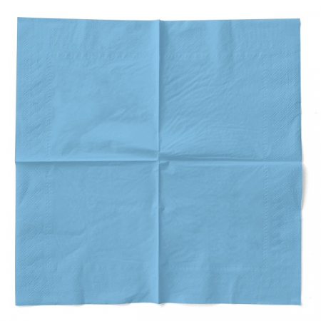 Servetele de masa 3 straturi Tissue - Light Blue (Baby Blue), 33 x 33 cm, 100 buc [2]