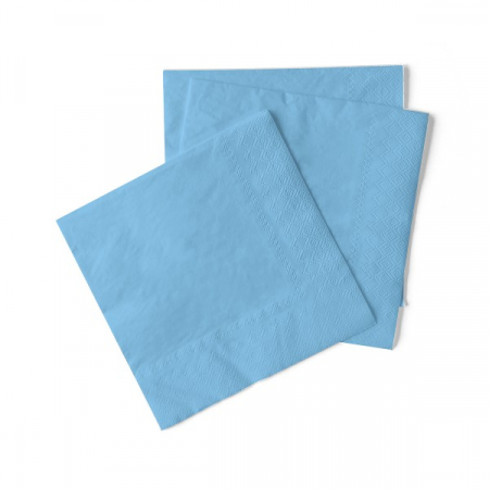 Servetele de masa, 3 straturi, UNI - Servetele de masa 3 straturi Tissue - Light Blue (Baby Blue), 33 x 33 cm, 100 buc